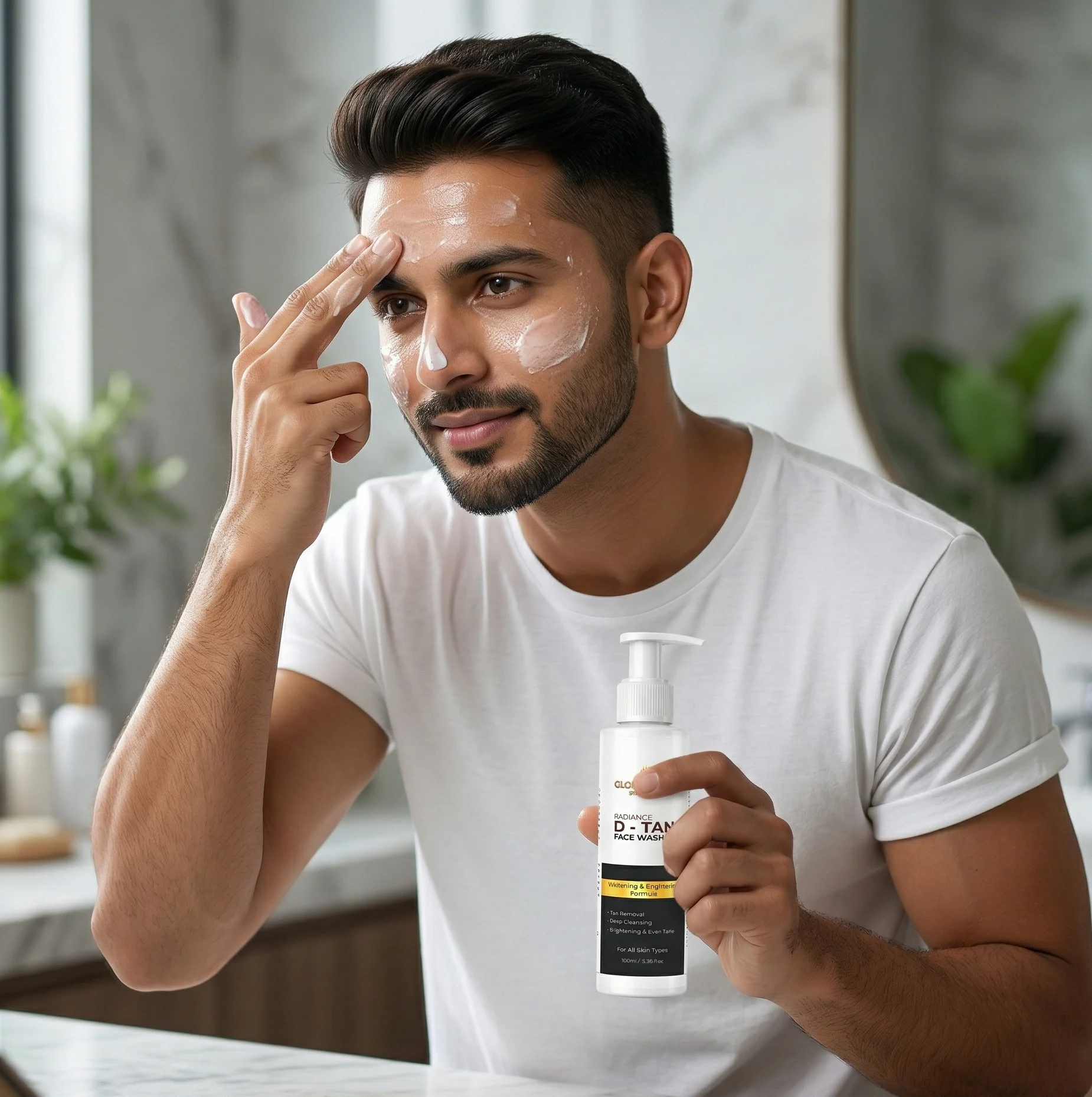 Glory and Care natural skincare collection with botanicals